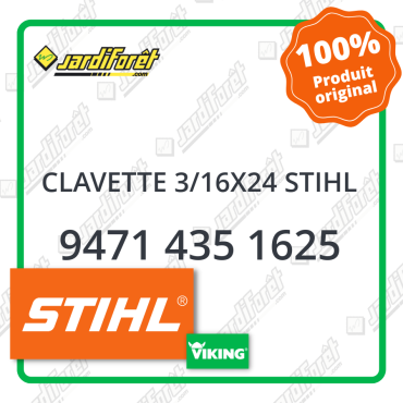 Clavette 3/16x24 stihl STIHL référence 9471 435 1625