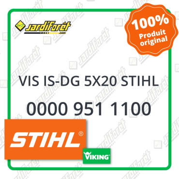 Vis is-dg 5x20 stihl STIHL référence 0000 951 1100