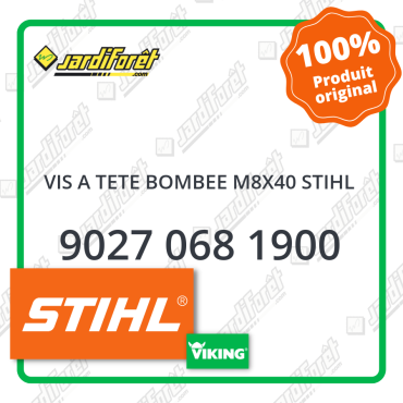 Vis a tete bombee m8x40 stihl STIHL référence 9027 068 1900
