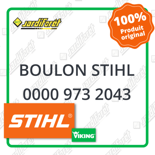 Boulon stihl STIHL référence 0000 973 2043