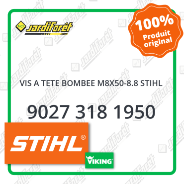 Vis a tete bombee m8x50-8.8 stihl STIHL référence 9027 318 1950