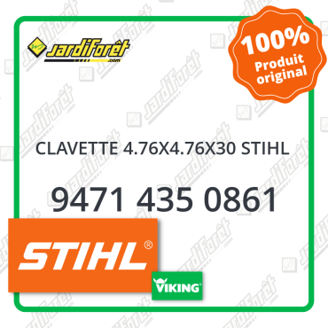 Clavette 4.76x4.76x30 stihl STIHL référence 9471 435 0861