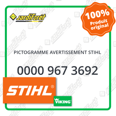 Pictogramme avertissement stihl STIHL référence 0000 967 3692
