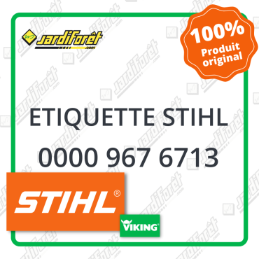 Etiquette stihl STIHL référence 0000 967 6713