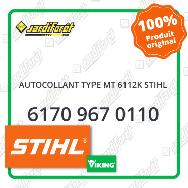 Autocollant type mt 6112k stihl STIHL référence 6170 967 0110