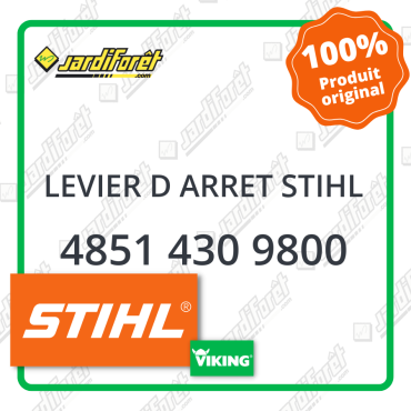 Levier d arret stihl STIHL référence 4851 430 9800