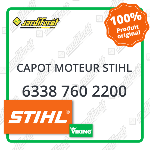 Capot moteur STIHL - 6338 760 2200