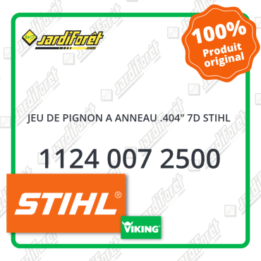 Jeu de pignon a anneau .404" 7d STIHL - 1124 007 2500