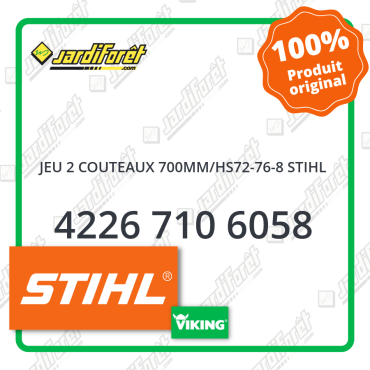 Jeu 2 couteaux 700mm/hs72-76-8 STIHL - 4226 710 6058