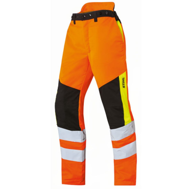 Illustration du pantalon de signalisation STIHL Protect MS anti-coupures