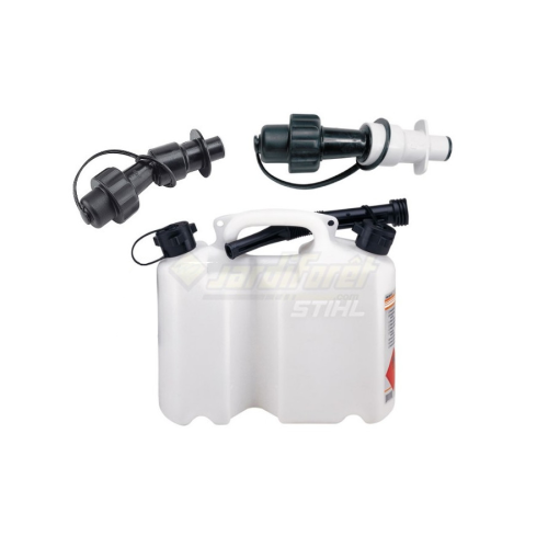 Bidon combiné Compact STIHL transparent + 2 Becs Verseurs Auto