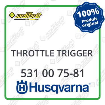 Throttle trigger Husqvarna - 531 00 75-81