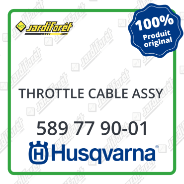 Throttle cable assy Husqvarna - 589 77 90-01